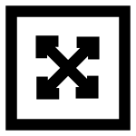 Arrow Diagonal Allsides Square SVG Icon